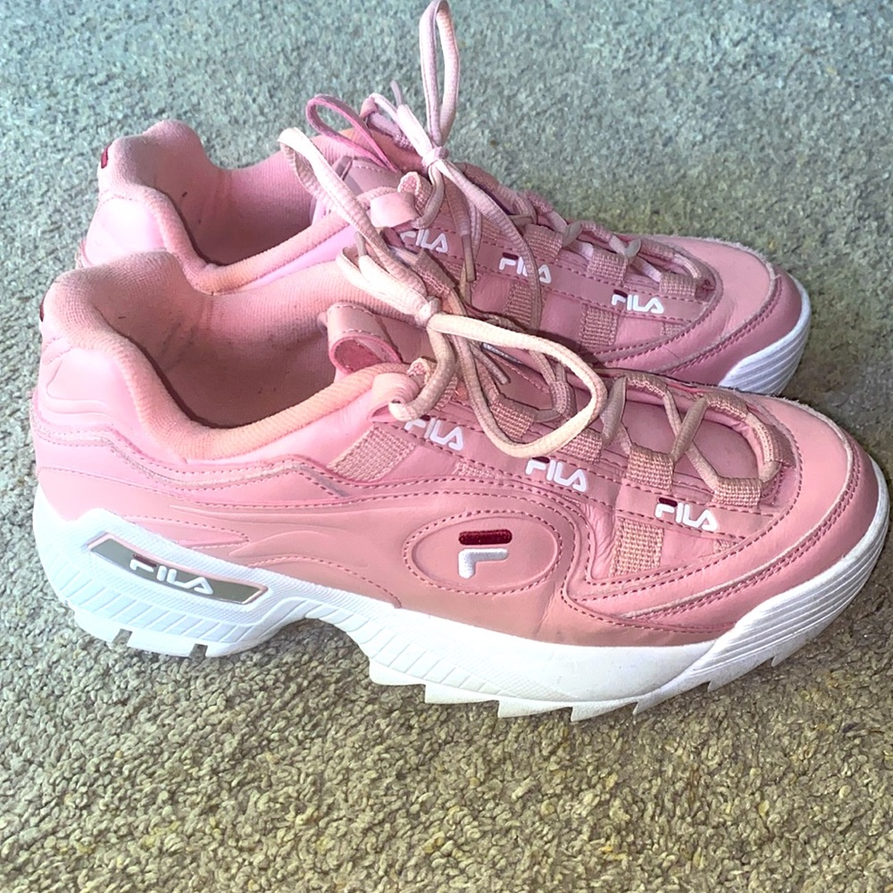 Pink Fila D-Formation Sneakers